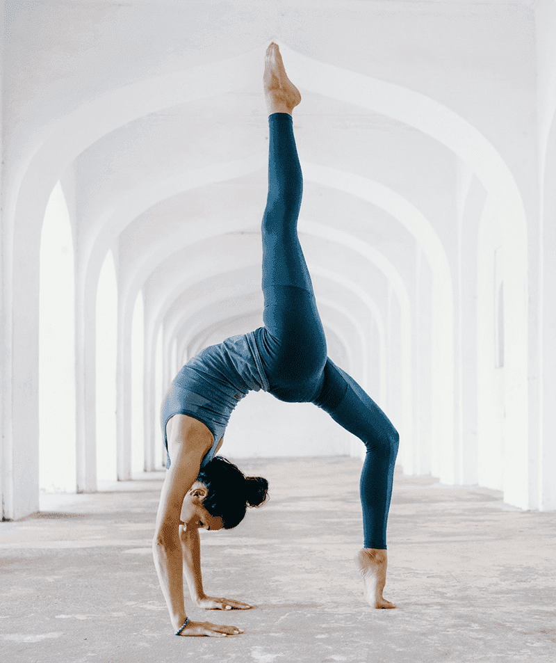 A peaceful yoga practice